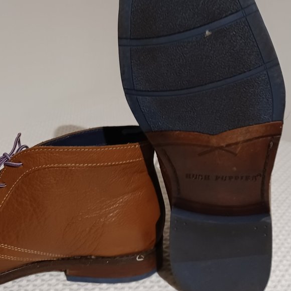 Mens Hush Puppies European Style Leather Dress Shoes - Picture 5 of 5